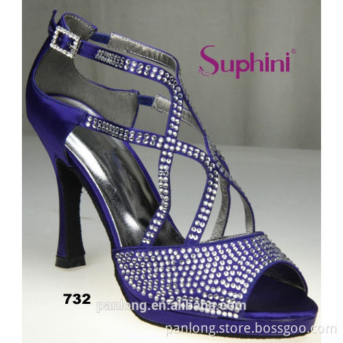 Fashion Rhinestone Vamp Suphini Ballroom Dance Shoes